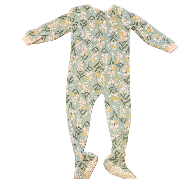 **Bundle**Carter's Zip-Up Footies Sleepers - Pink Floral and Animal Designs - Picture 5 of 5